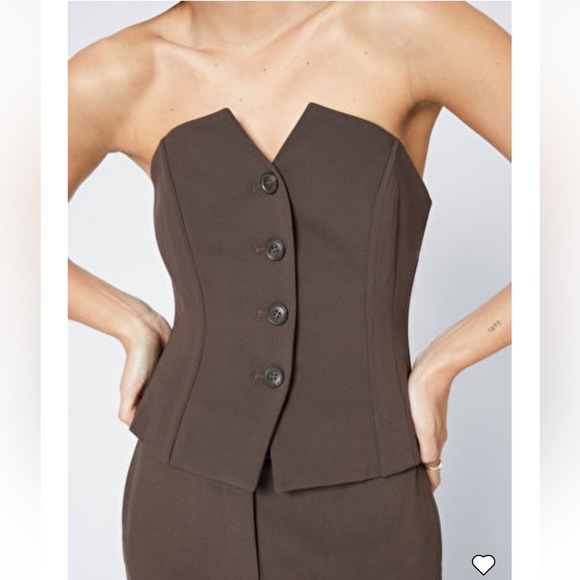 & other stories savoir collection bustier top - Picture 3 of 5